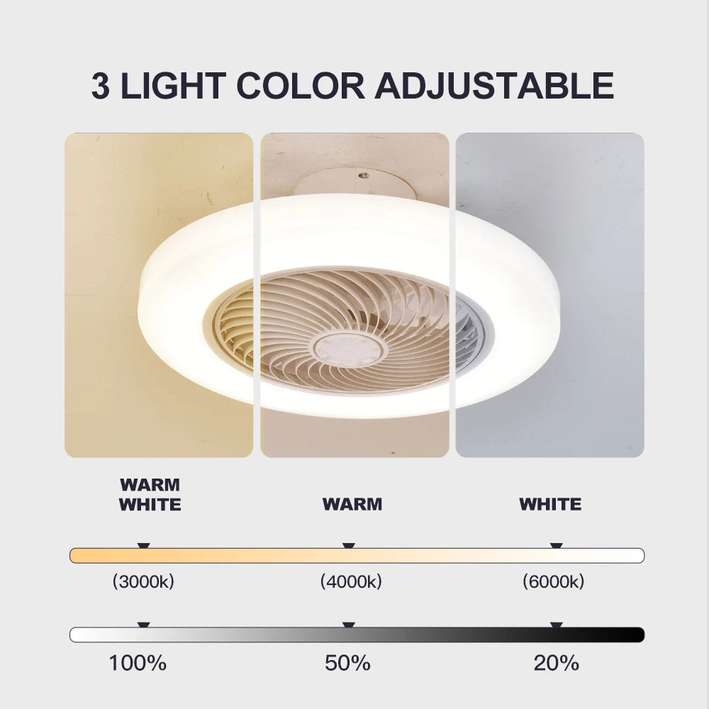 Airlyne Halo Elite – Silent Ceiling Fan with LED Light