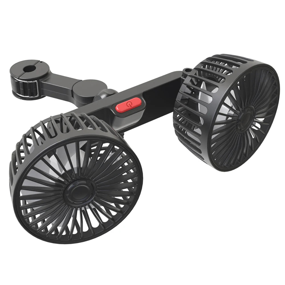 Airlyne Drive – 360° Dual-Head USB Car Fan