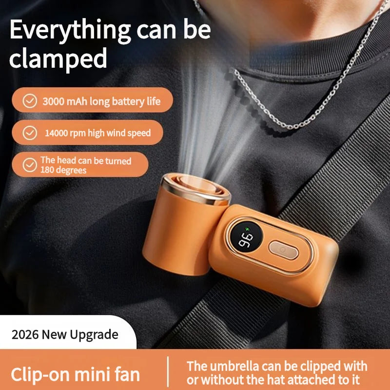 Airlyne Pocket mini rechargeable clip fan